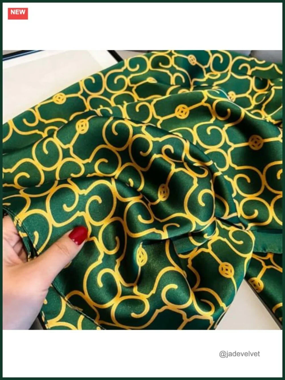 Silk Feel Square Scarf Long Shawl Wrap Women's Fashion Accessory